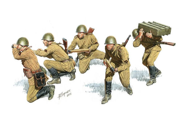 1/35 scale model Miniart Soviet Heavy Artillery Crew, Special Edition