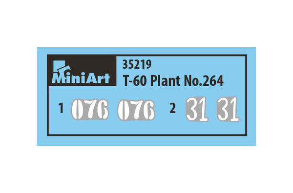 1/35 scale Miniart T-60 Plant 264 Stalingrad w/Interior