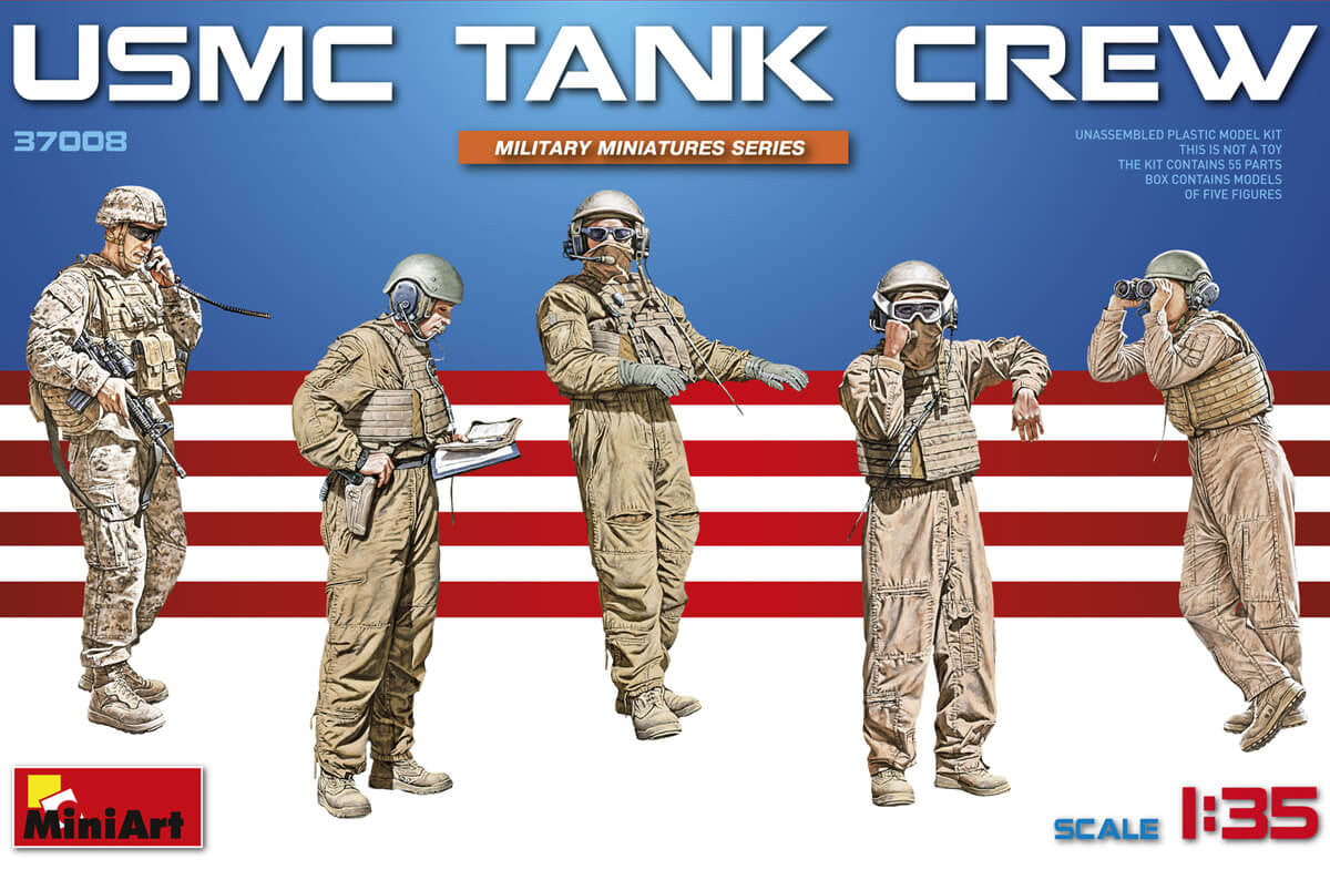 thumbnail image 2 of 1/35 Resin Model Kit – US Tank Crew (4 Figures) Unassembled & Unpainted 2 of 6