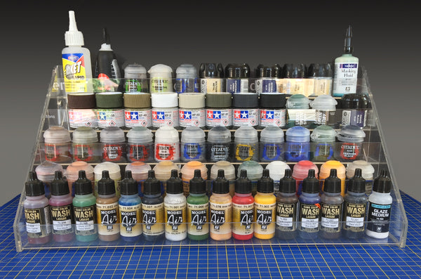 Panzer Models Clear Acrylic Paint Rack