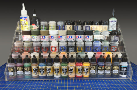 Panzer Models Clear Acrylic Paint Rack