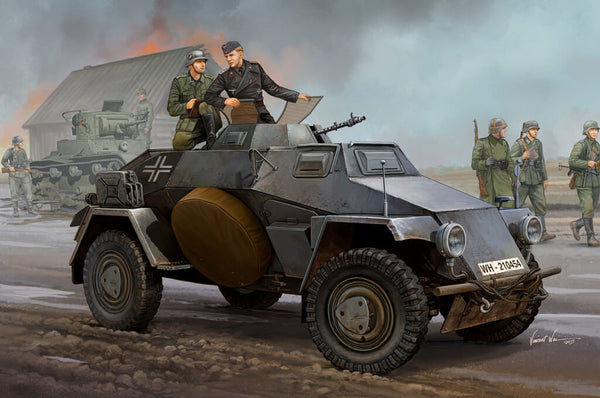 1/35 scale model Hobby Boss German Sd. Kfz. 221 Leichter Panzerspahwagen tank Panzer