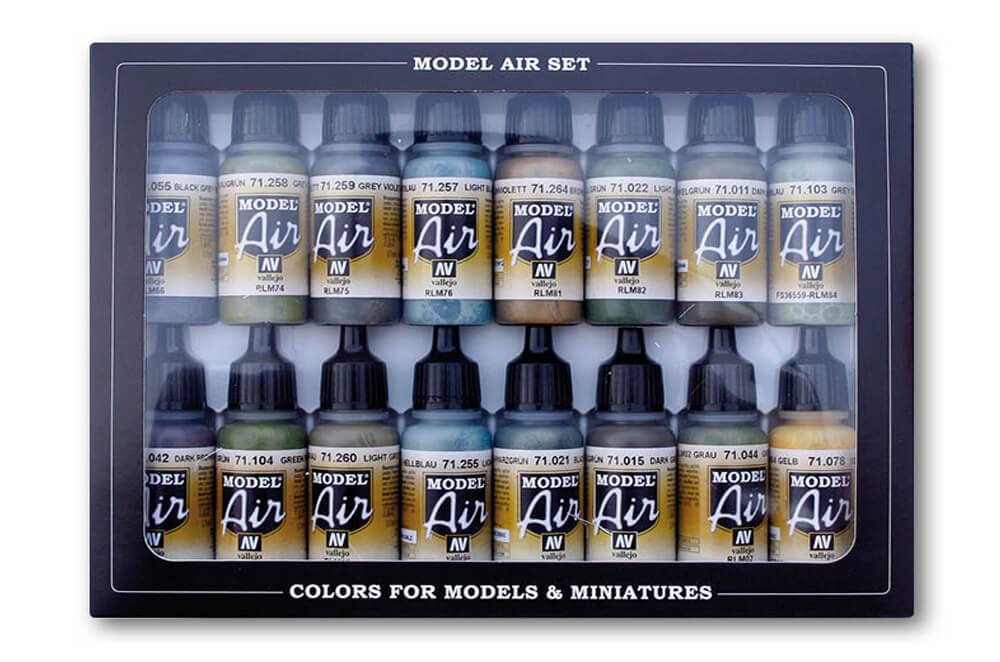 Face & Skin Tones Model Color Paint Set 17ml Bottle Acrylic (16 Colors)