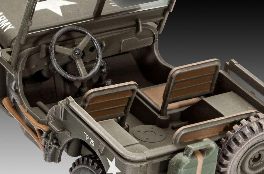 REVELL-#03029-JEEP & M34 TACTICAL TRUCK-KIT NOT SEALED-1:35 SCALE