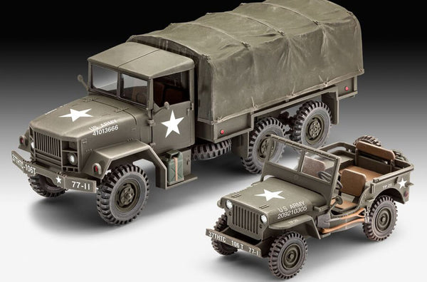 1/35 scale Revell M34 Tactical Truck and Off Road Vehicle