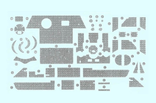1/35 scale Sd.Kfz.171 Panther Zimmerit Decal A Type 1