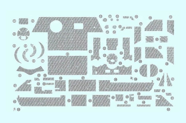 1/35 scale Sd.Kfz.171 Panther Zimmerit Decal D Type 4