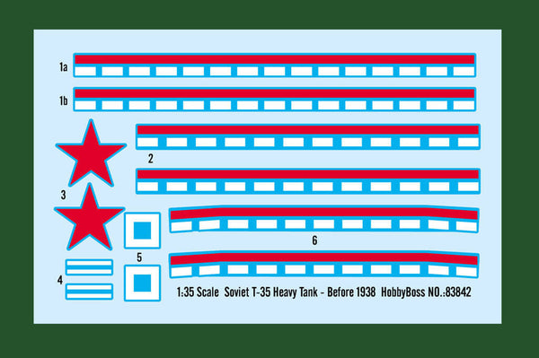 1/35 scale model Hobby Boss Soviet T-35 Heavy Tank Before 1938