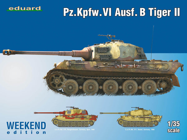 1/35 scale model Eduard Tiger 2 II Panzer VI tank