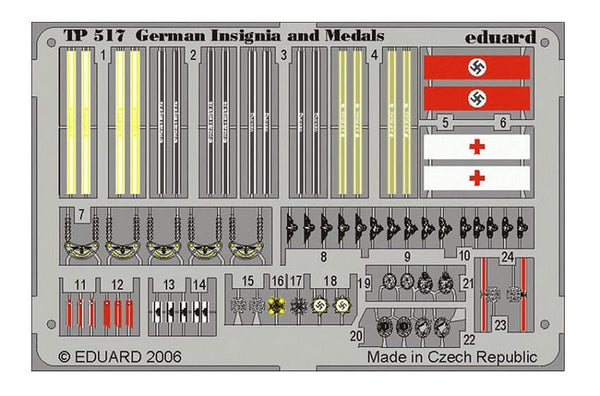 Eduard Photoetch 1/35 scale WWII German Insignia and Medals