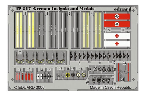 Eduard Photoetch 1/35 scale WWII German Insignia and Medals