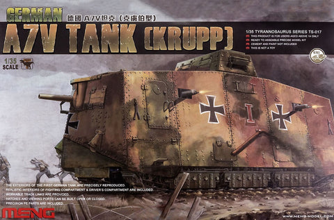 1/35 scale model Meng German A7V Tank Krupp