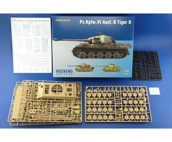 1/35 scale model Eduard Tiger 2 II Panzer VI tank