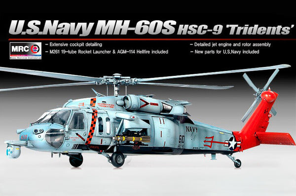 1/35 scale model Academy USN MK-60S Helicopter HSC-9 Trouble Shooter
