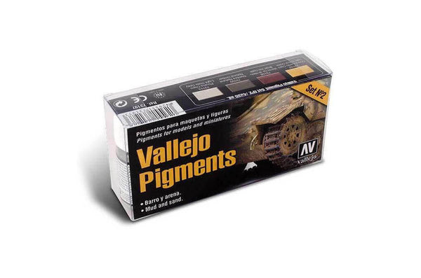 Vallejo Pigments Set 2 Mud and Sand x4 73197