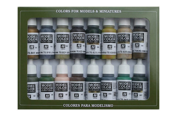 Vallejo Model Colour Set - WWII German Camouflage (x16)