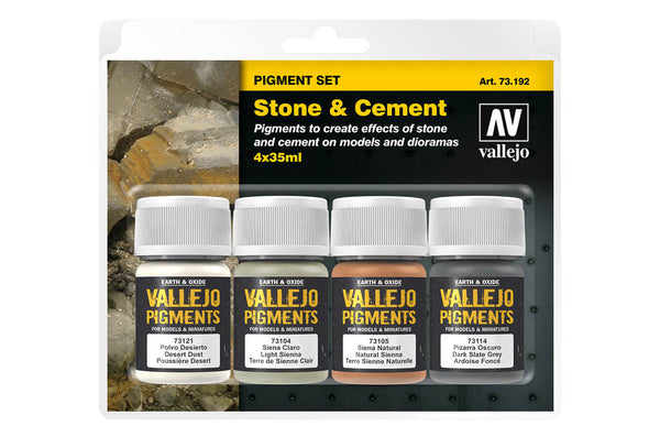 Vallejo Pigments Set Stone and Cement