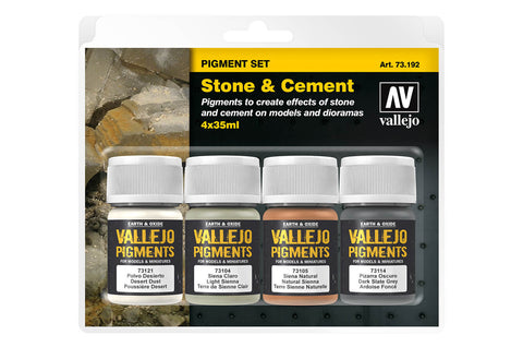 Vallejo Pigments Set Stone and Cement