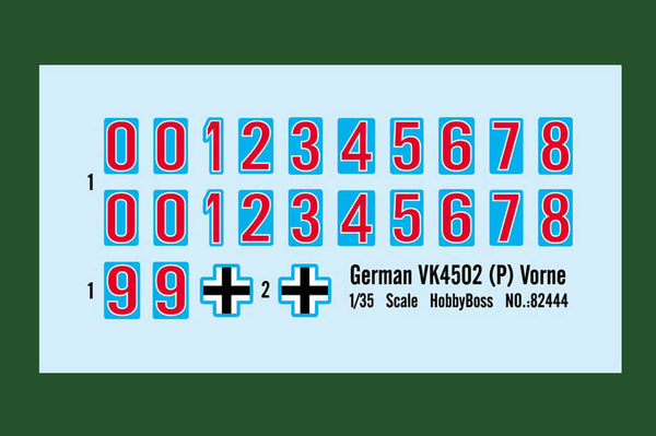 1/35 scale model Hobby Boss German VK4502 P Vorne Panzer tank 