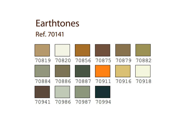 Vallejo Model Color Earth Colours Set (x16)