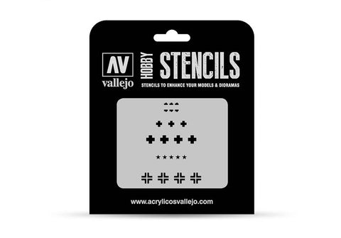 AV Vallejo Stencils - 1:35 Assorted German WWII Tank Marks