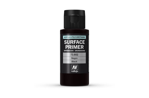 Vallejo Polyurethane Surface Primer Black 60ml
