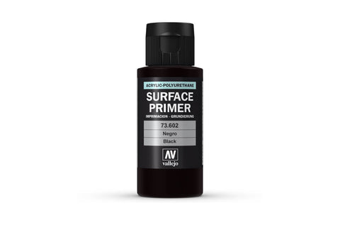 Vallejo Polyurethane Surface Primer Black 60ml
