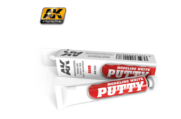 AK Interactive AK00103 Modelling White Putty Extra Hard 20ml
