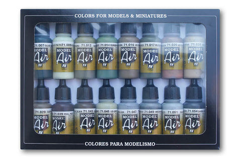 Vallejo Model Air Set - WWII Allies (x16) #71180