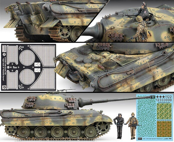 1/35 scale model Academy German Kingtiger Late Production Plastic kit 13229