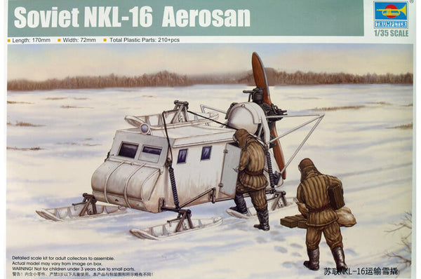 1/35 scale model Trumpeter Soviet NKL-16 Aerosan Sled