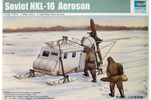1/35 scale model Trumpeter Soviet NKL-16 Aerosan Sled