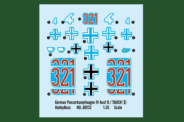 1/35 scale model Hobby Boss German Pz. Kpfw. IV Ausf. D Tauch tank Panzer