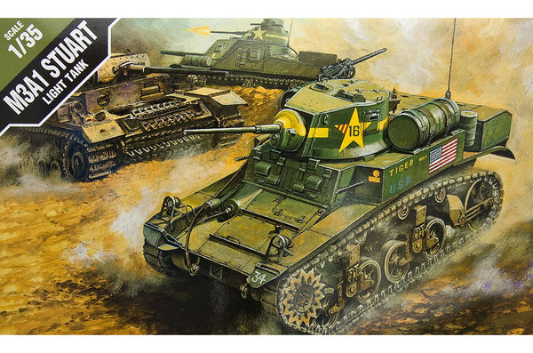 1/35 scale model Academy US M3A1 Stuart Light Tank (Replaces ACA01398)