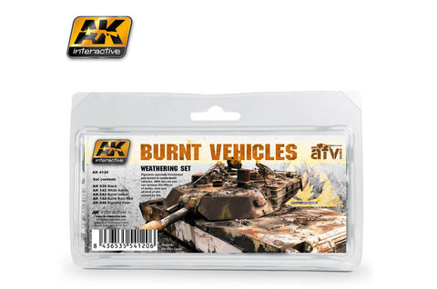 AK Interactive - Burnt Vehicles Weathering Set