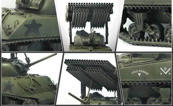 1/35 scale model Academy US M4A3 Sherman W/T34 Calliope kit 13294