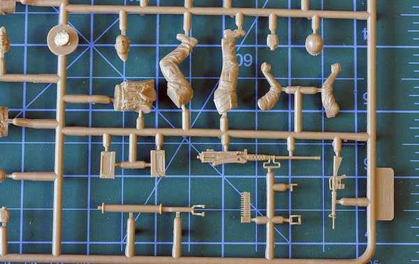 1/35 scale model MasterBox Charlie on the left Vietnam War