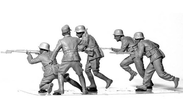 1/35 scale model MasterBox German Infantry DAK WWII North Africa desert Plastic Figure Kit 3593