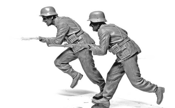 1/35 scale model MasterBox German Infantry DAK WWII North Africa desert Plastic Figure Kit 3593