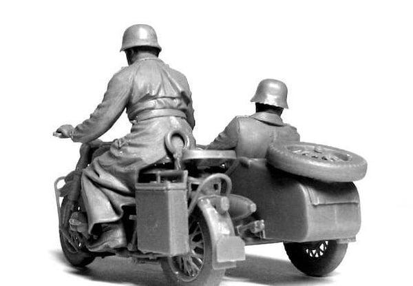 1/35 scale model MasterBox Kradschutzen German Motorcycle Troops on the move Plastic Figure Kit 3548