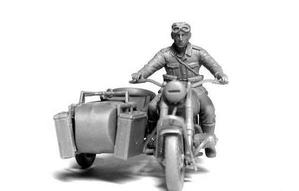 1/35 scale model MasterBox Kradschutzen German Motorcycle Troops on the move Plastic Figure Kit 3548