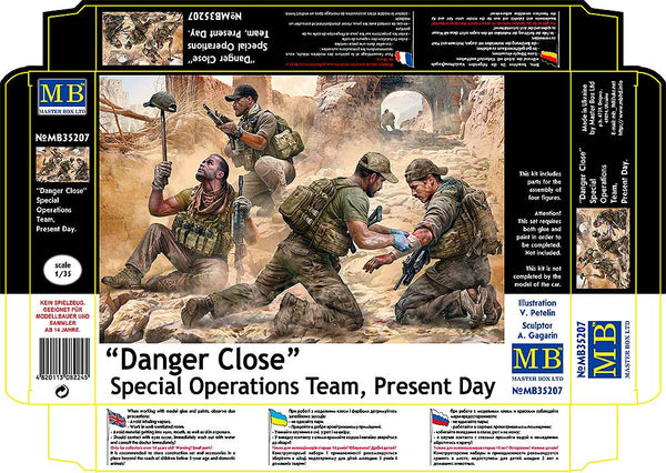 1:35th Scale Model of Danger Close Special Operations Team