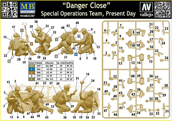 1:35th Scale Model of Danger Close Special Operations Team