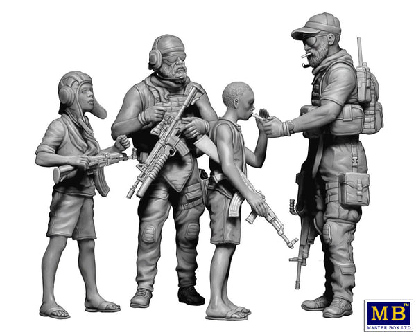 1:35th Scale Model of Somewhere on our planet, Sharing a Smoke