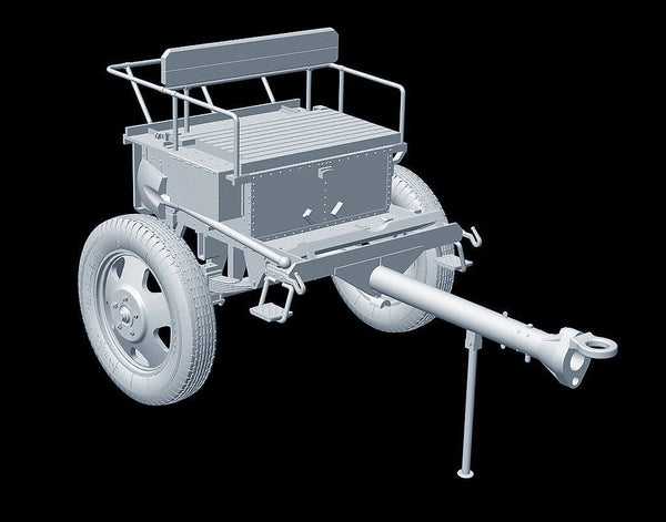 1/35 scale model Miniart German Artillery Tractor T-70 & 7.62cm Gun FK288 w/Crew kit 35039