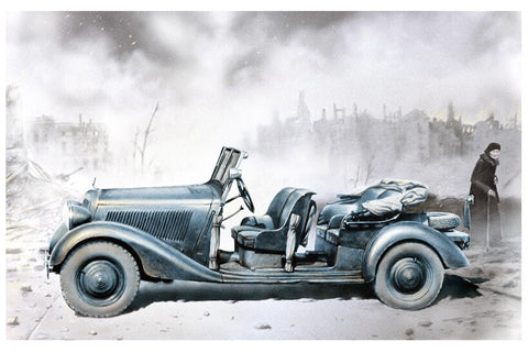 1/35 scale model MasterBox German Military Car WWII Polizei Kübelsitzwagen ab 1937 35101