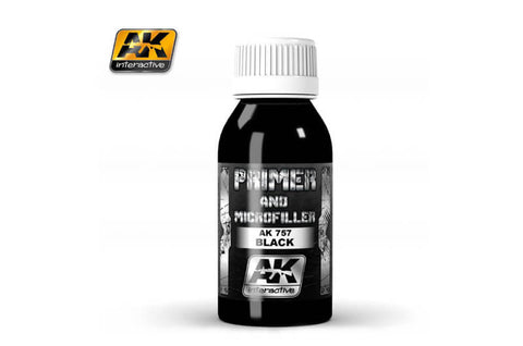 AK Interactive Primer and Microfiller 100ml Black AK757