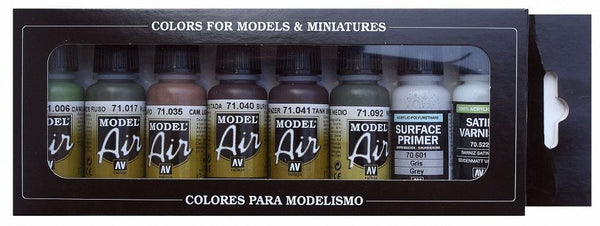 Vallejo Model Air Set German Camouflage 8 colours 71158