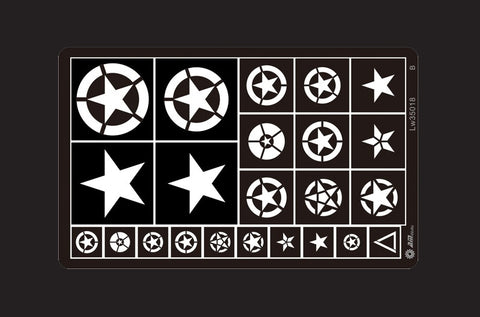 Alliance Modelworks Stencils - WWII U.S. Vehicle Markings
