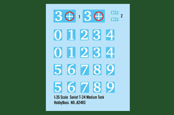 1/35 scale model HobbyBoss Soviet T-24 Medium Tank